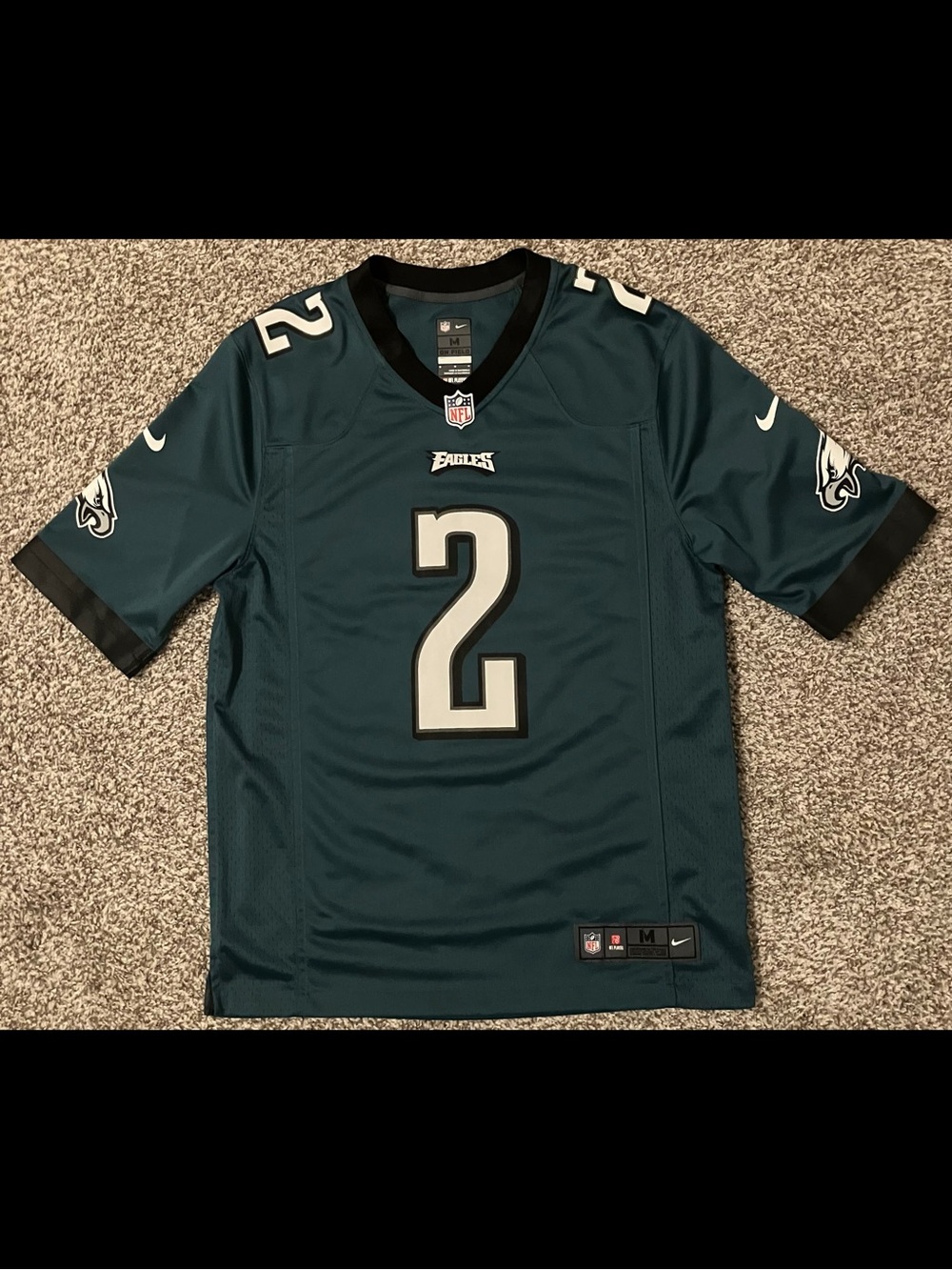 Jalen Hurts Philadelphia Eagles Nike Rookie #2 NFL Jersey Men’s Medium